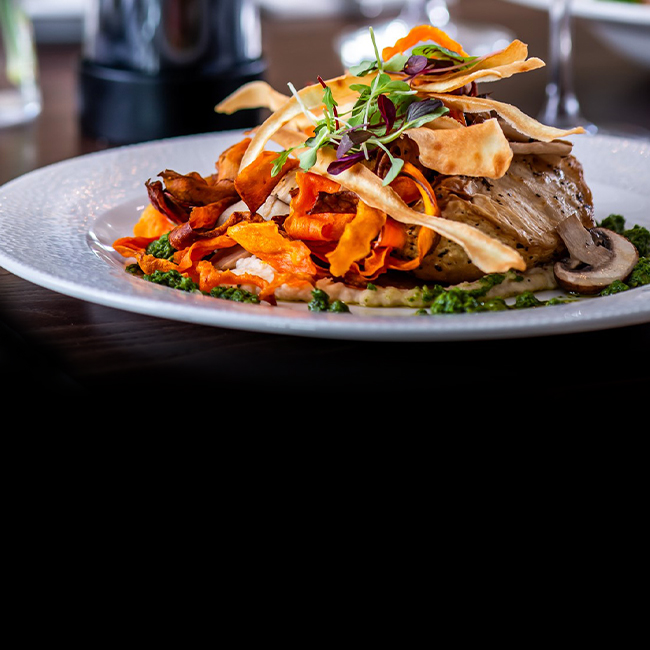 Vegan menu at The Old Bull & Bush