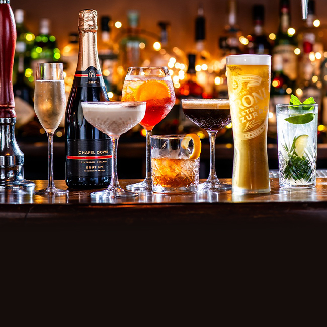 Wine & Drinks menu at The Old Bull & Bush