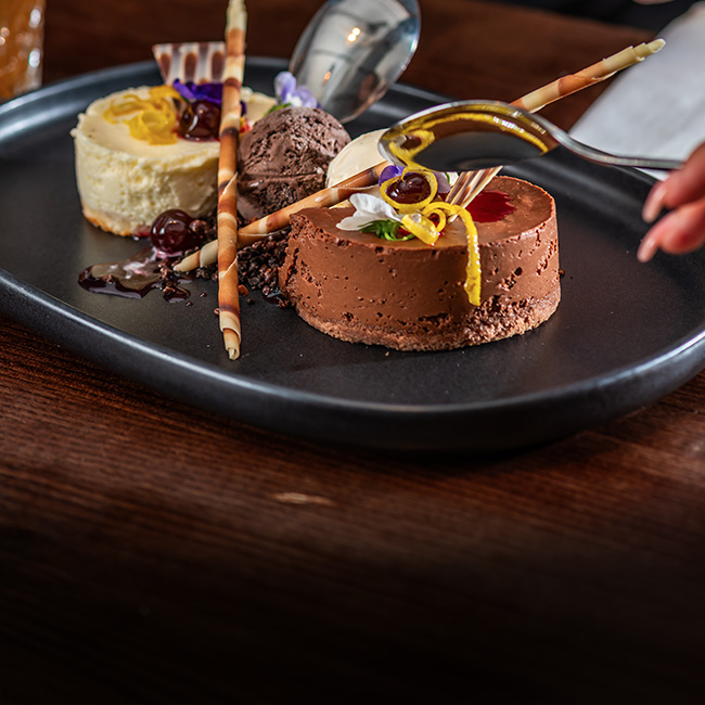 Dessert menu at The Old Bull & Bush