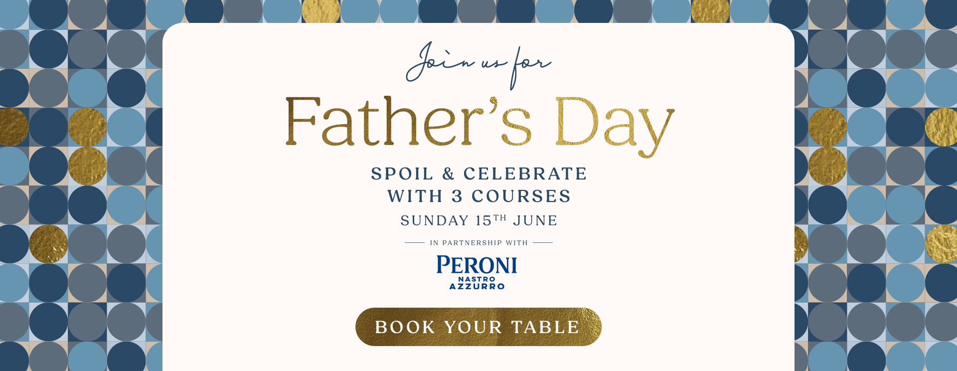 Father’s Day menu London