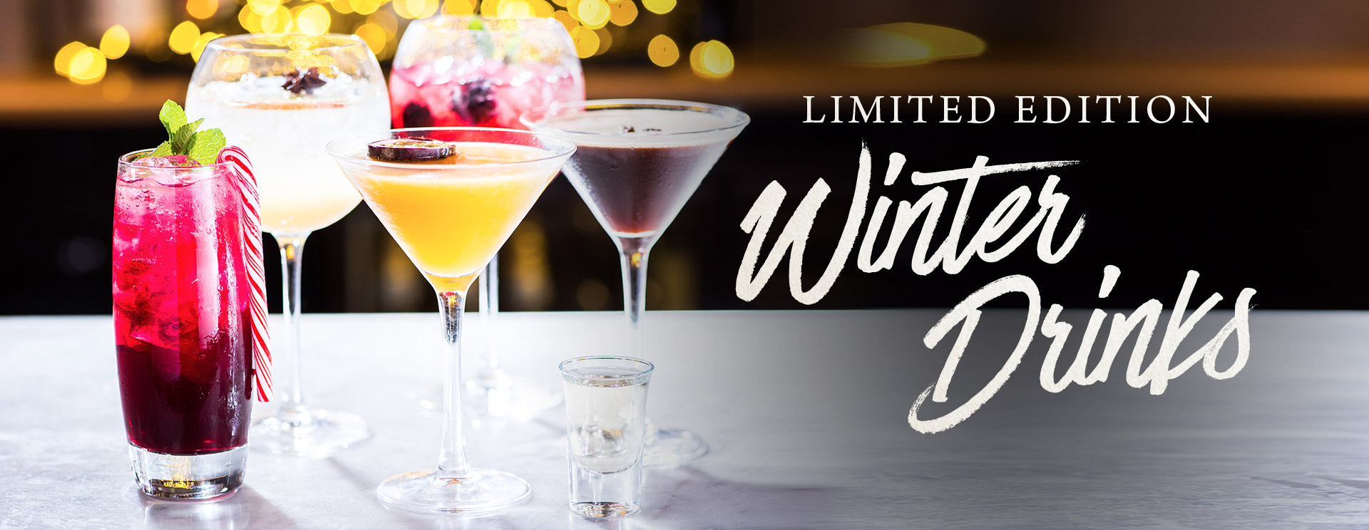 Winter cocktails and long drinks at The Old Bull & Bush